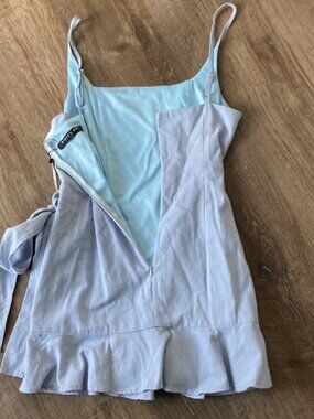 Ruffle wrap style dress